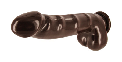 Suction Cup Dildo with Balls 
